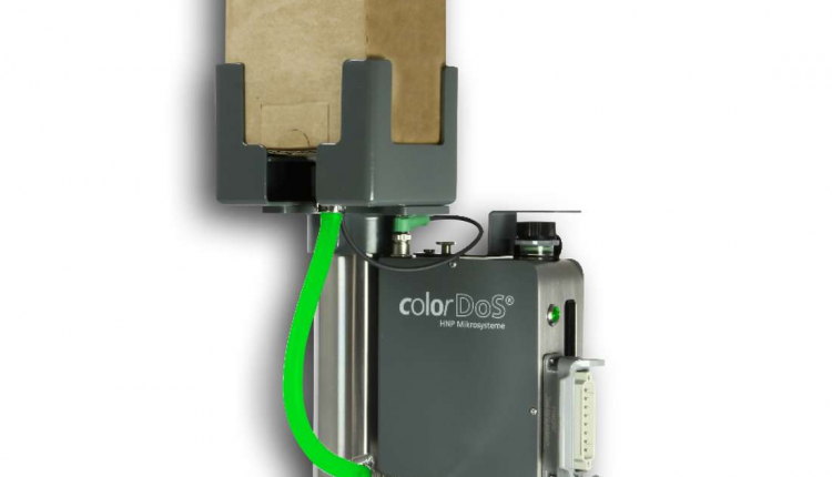 Liquid color neatly dosed