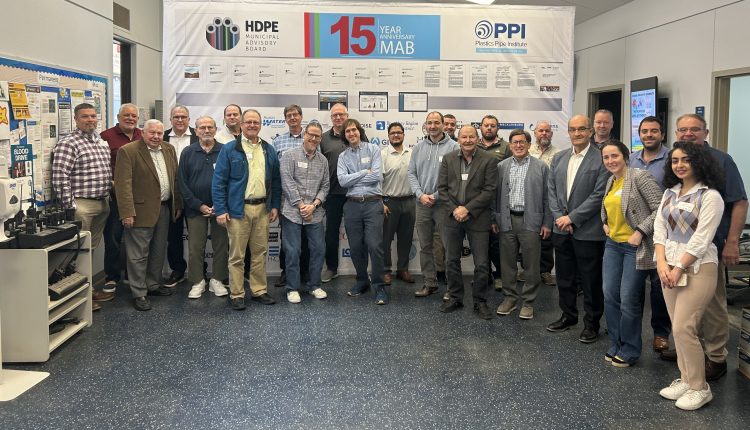 MAB members celebrate the group’s 15th year anniversary at its recent meeting.